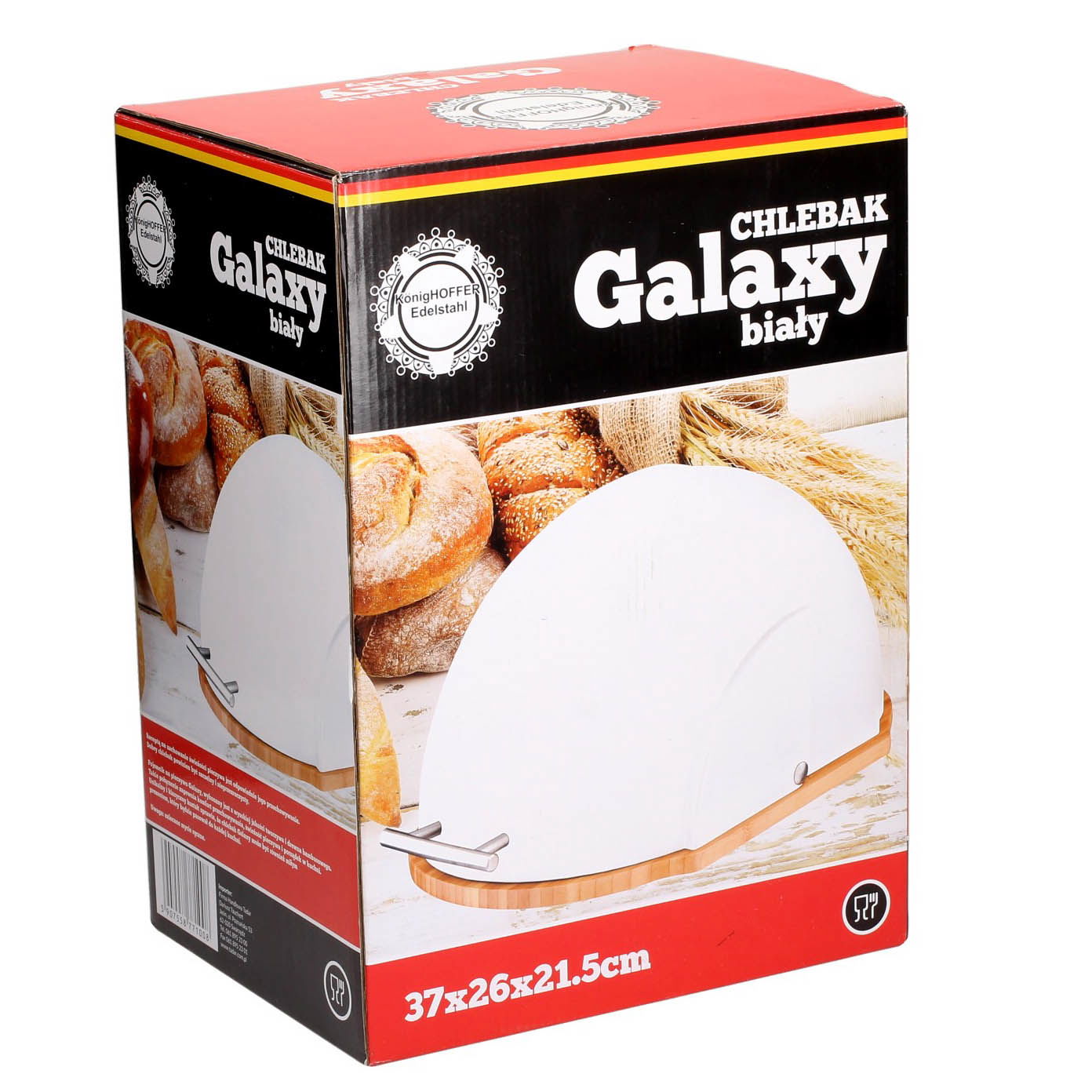 Plastový chlebník GALAXY BIELY