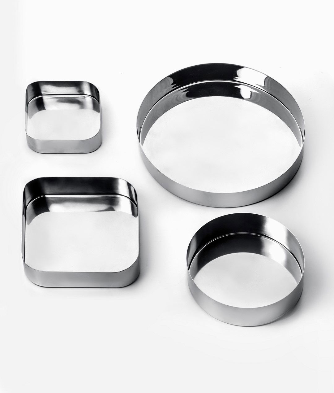 MEPRA Stile By Pininfarina 15 x 15 cm - nerezový servírovací podnos / stojan