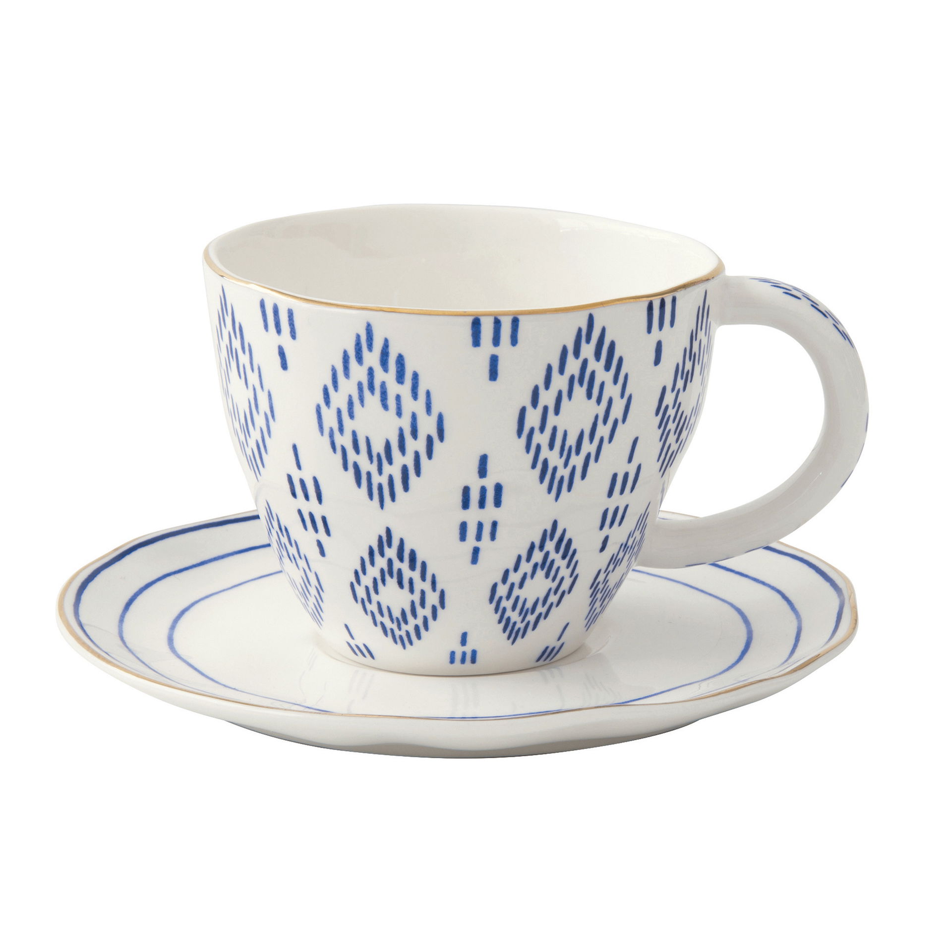 Filiżanka do kawy i herbaty porcelanowa ze spodkiem ELEGANCE A 280 ml