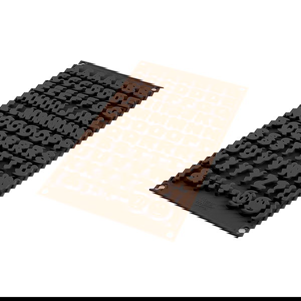 SILIKOMART Easy Choc Choco ABC - silikónová forma na čokoládové písmená