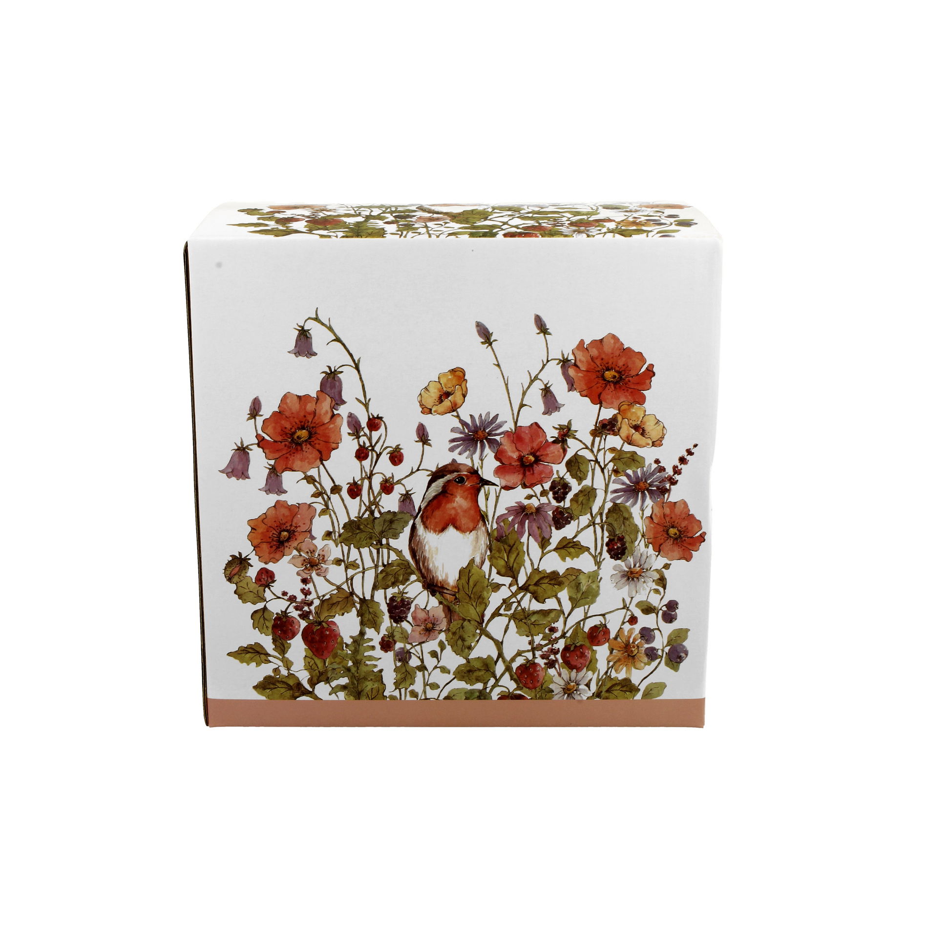 Porcelánová konvice na čaj a kávu s šálkem a podšálkem DUO WILD BIRD 0,35 l