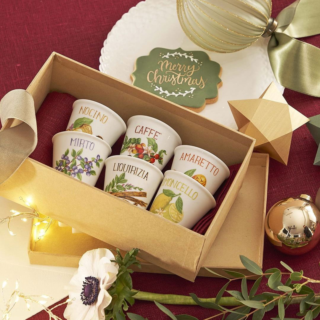 LA PORCELLANA BIANCA Liquorelli 75 ml 6 ks. - porcelánové skleničky na likér