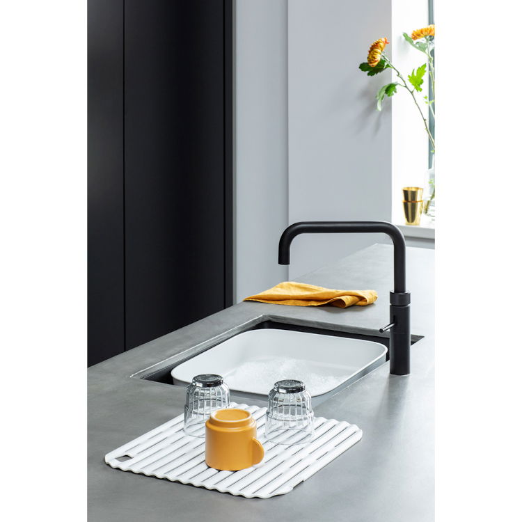 BRABANTIA SinkSide szara - suszarka z miską do naczyń plastikowa