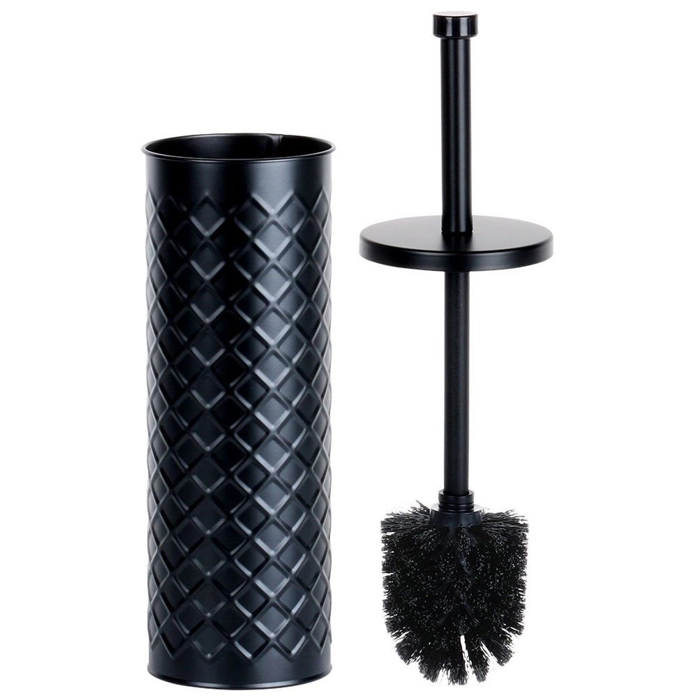Szczotka do wc z pojemnikiem metalowym 38 cm