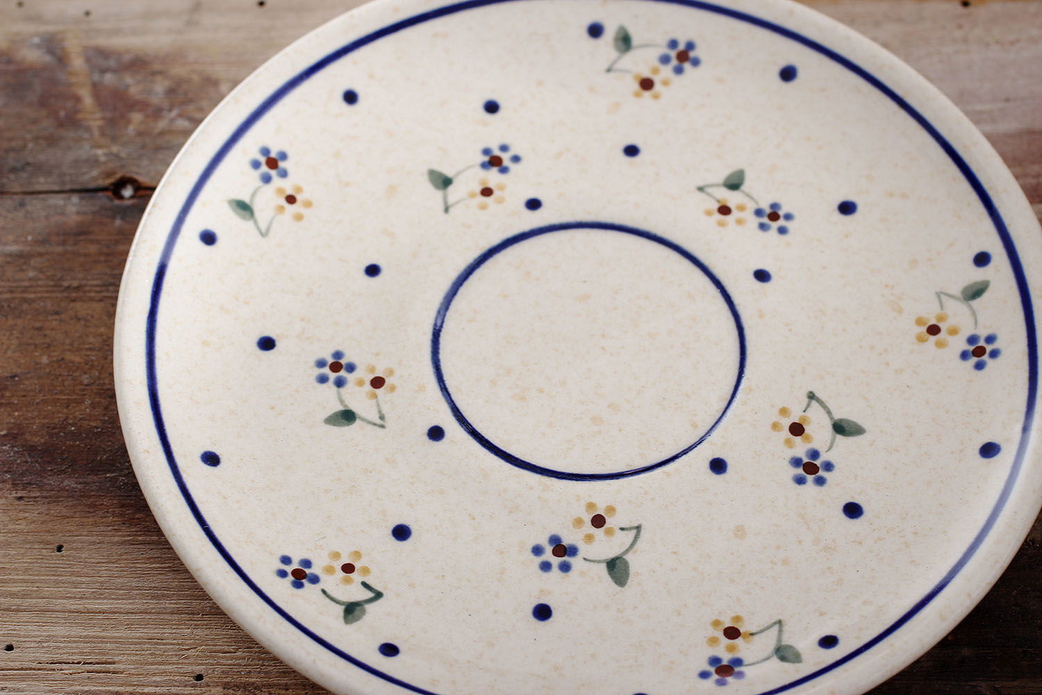 Talířek / Podšálek Keramika Bolesławiec 16 cm - dek. 111 (druhý druh)