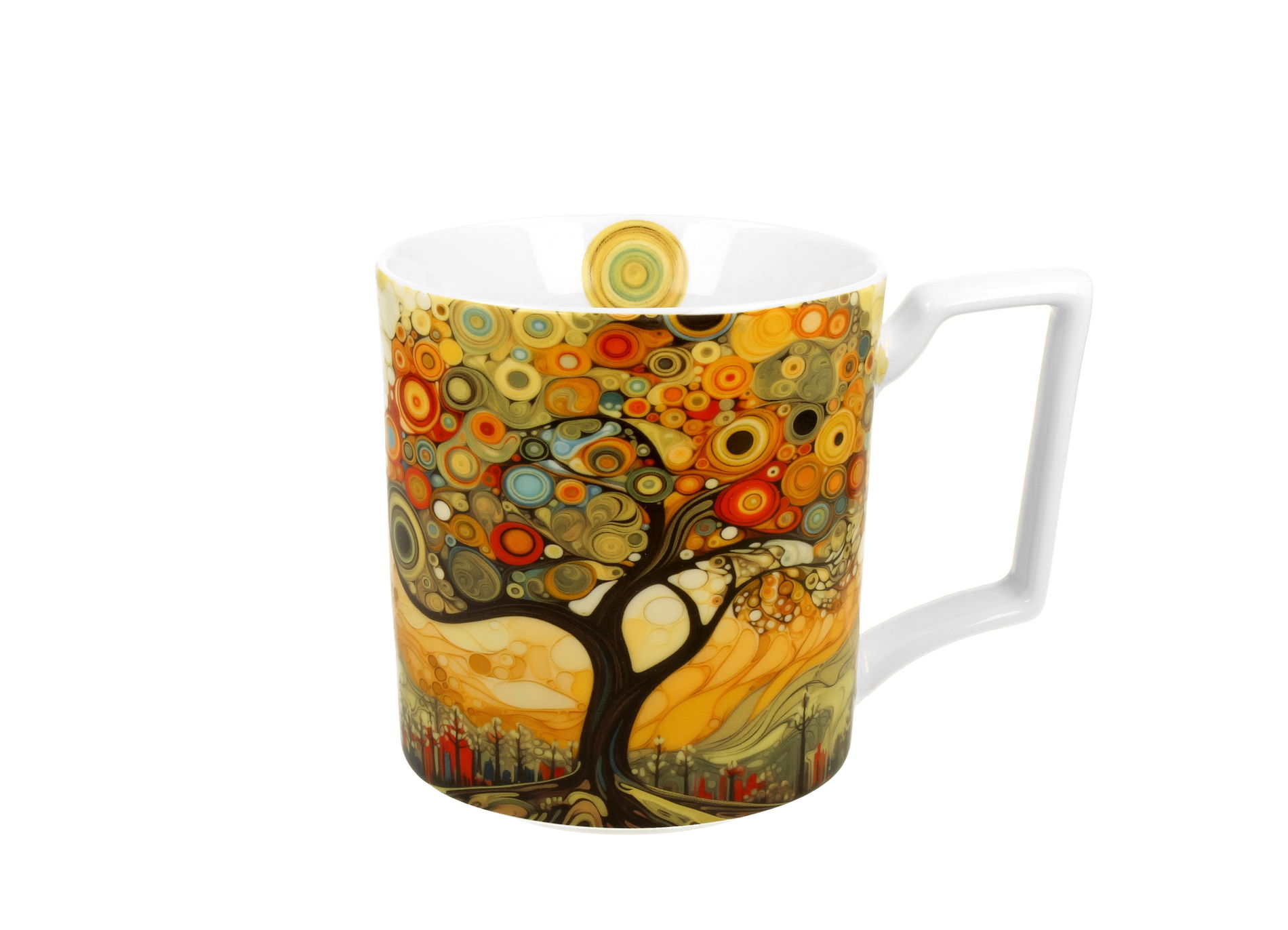 Porcelánový hrnček DUO MODERN STROM 750 ml