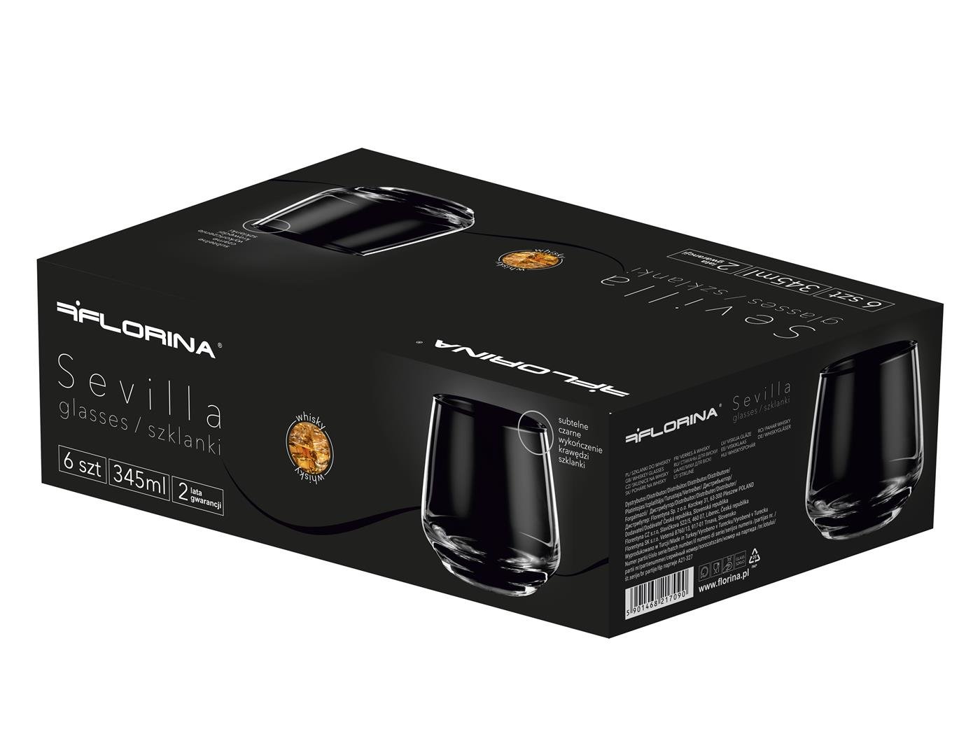 Sklenice na whisky FLORINA SEVILLA 345 ml 6 ks.