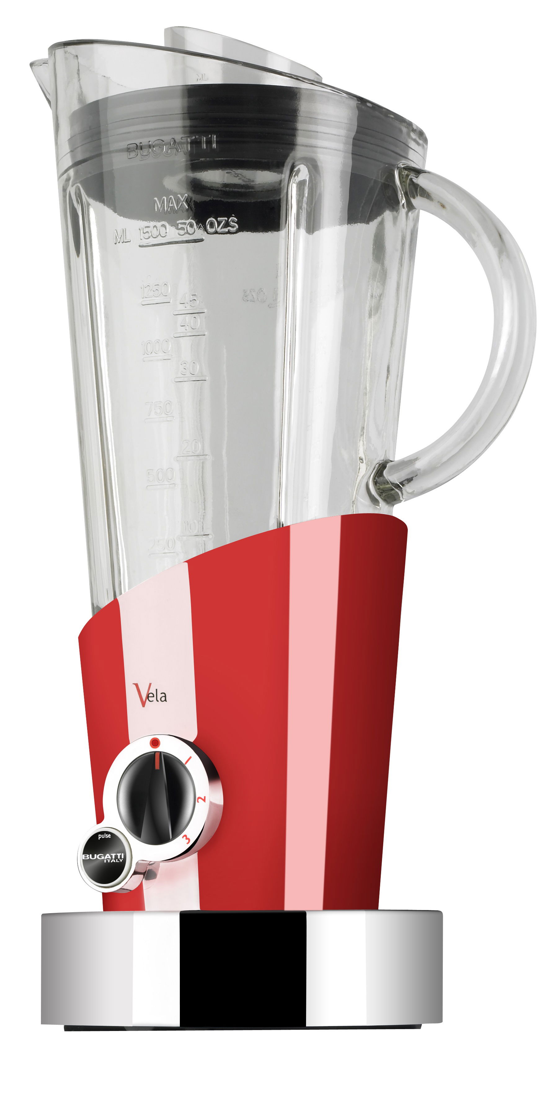 BUGATTI Vela 1,5 l 500 W červený - stolni mixer (smoothie)