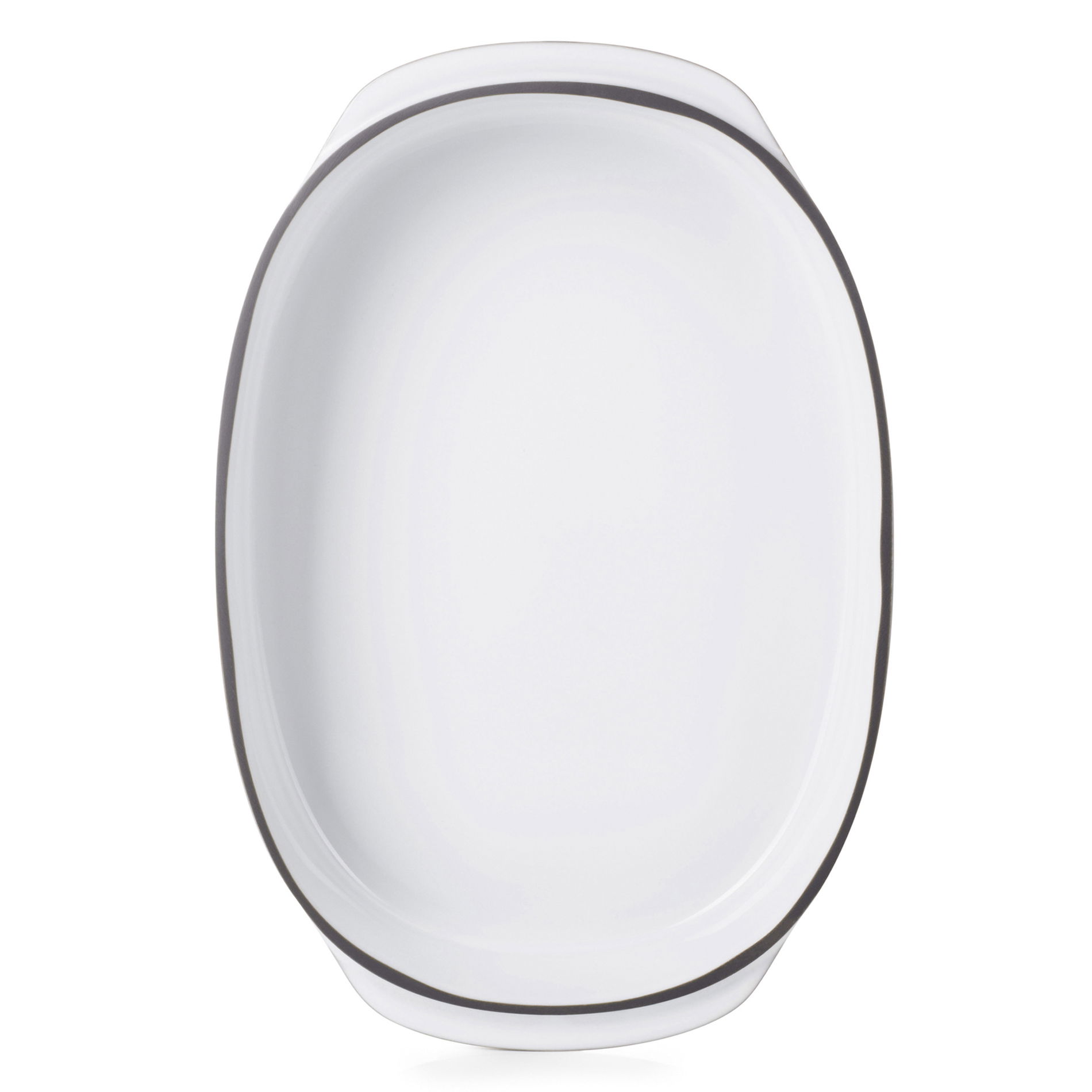 REVOL Caractere Biela Oblak 34 x 25 cm - žiaruvzdorná pekáč na pečenie z porcelánu
