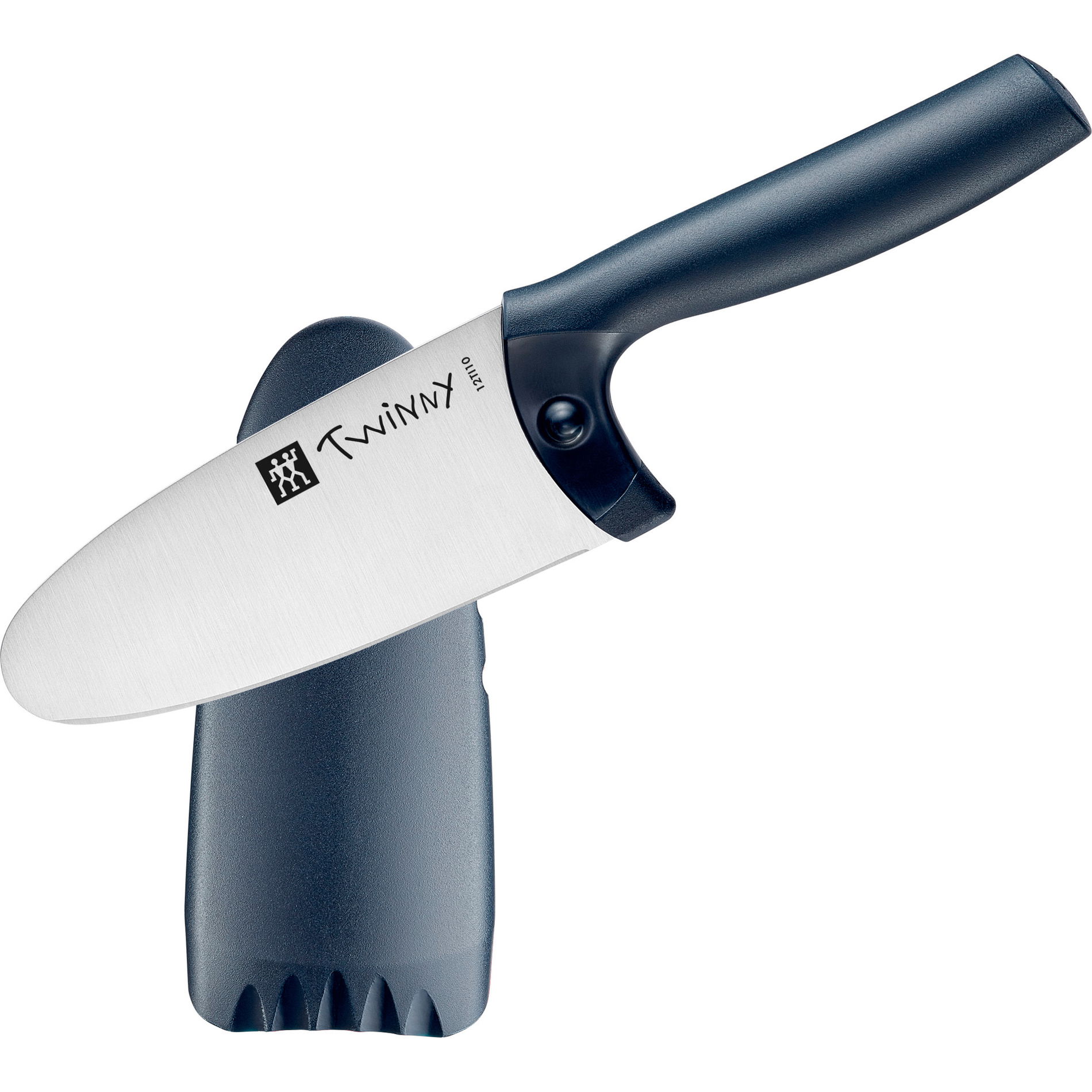 ZWILLING Twinny 10 cm modrý - nůž šéfkuchaře z nerezové oceli z osłonką