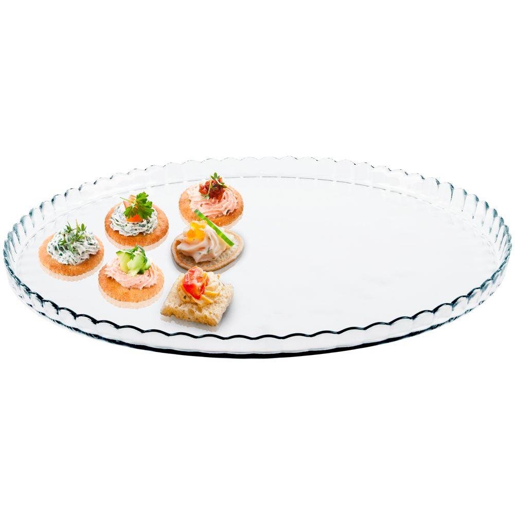 Dekoračná sklenná taca DECORATIVE TRAY 32 cm