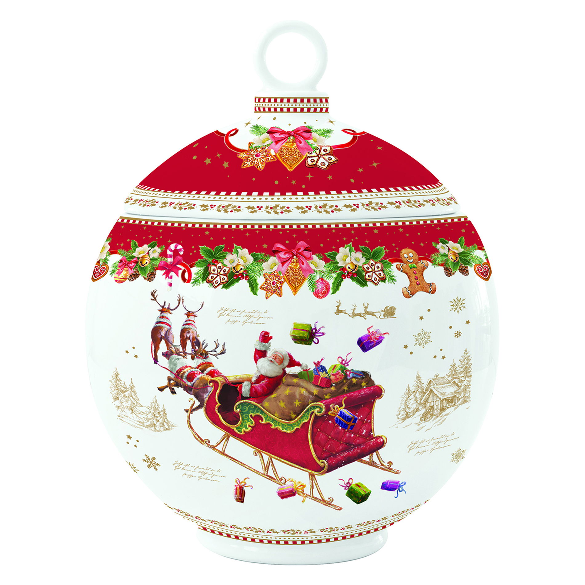 Keramická dóza (nádoba) na potraviny CHRISTMAS MEMORIES 0,5 l