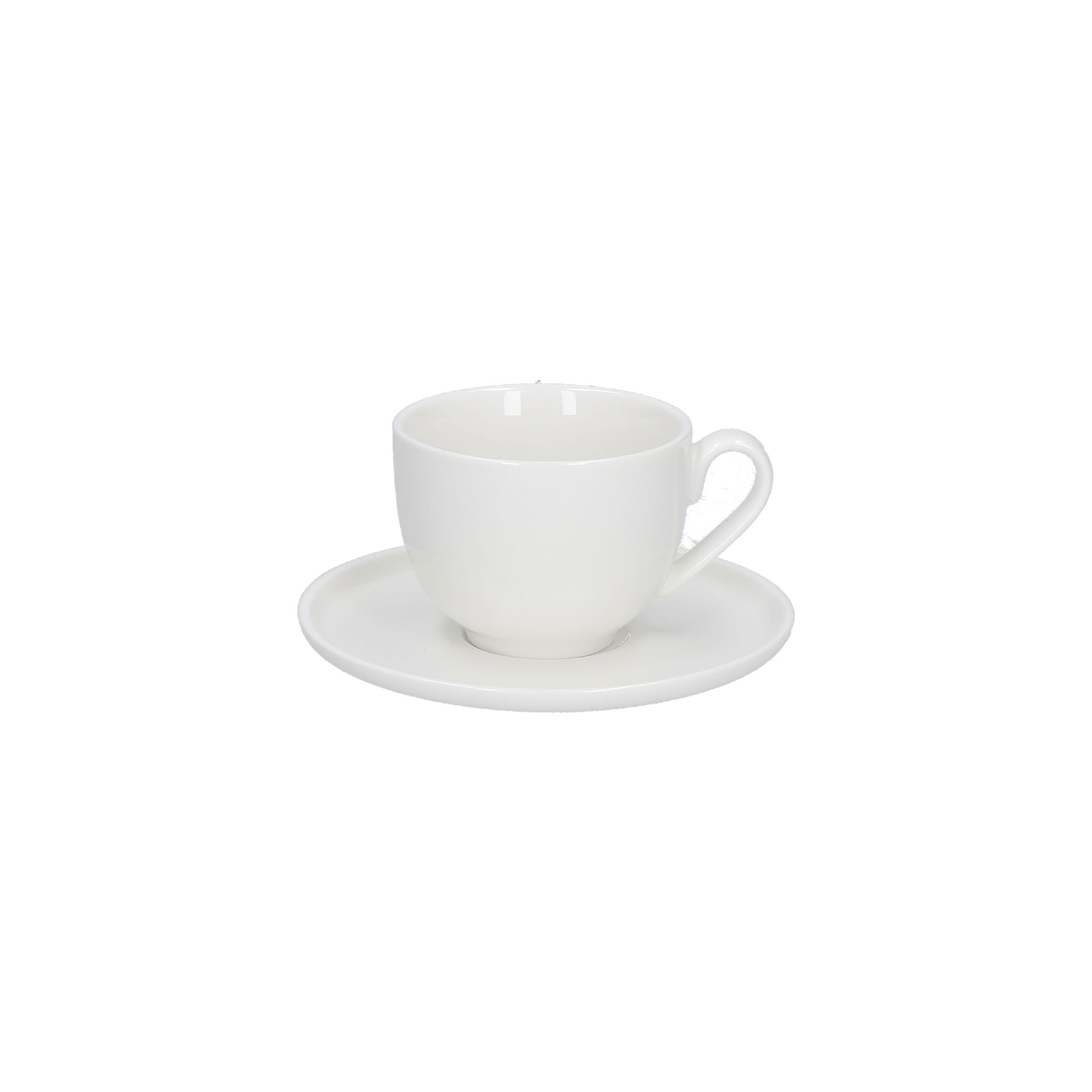 LA PORCELLANA BIANCA Corte 80 ml 6 szt. - filiżanki do espresso porcelanowe ze spodkami