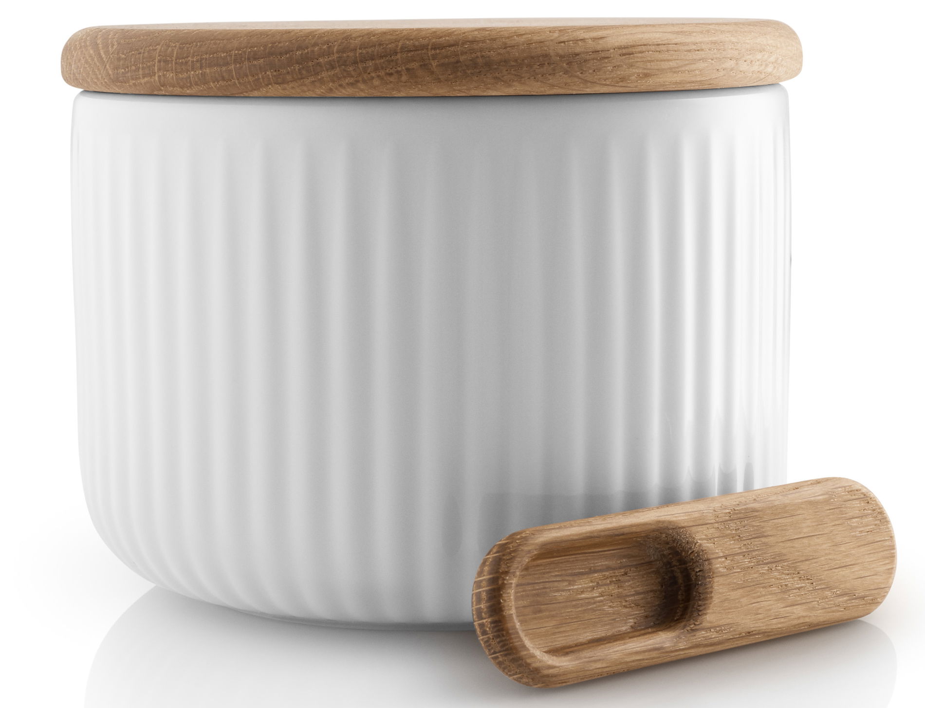 EVA TRIO Legio Nova - pojemnik na sól porcelanowy z łyżeczką