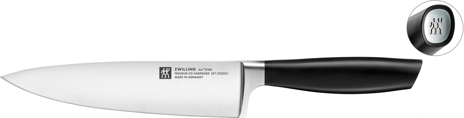 ZWILLING All Star 7 ks. strieborné - kuchynské nože z nehrdzavejúcej ocele v bloku s automatickým brúsením