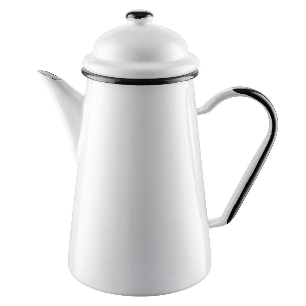 Dzbanek do kawy / Imbryk emaliowany OLKUSKIE WYROBY EMALIOWANE 1,3 l