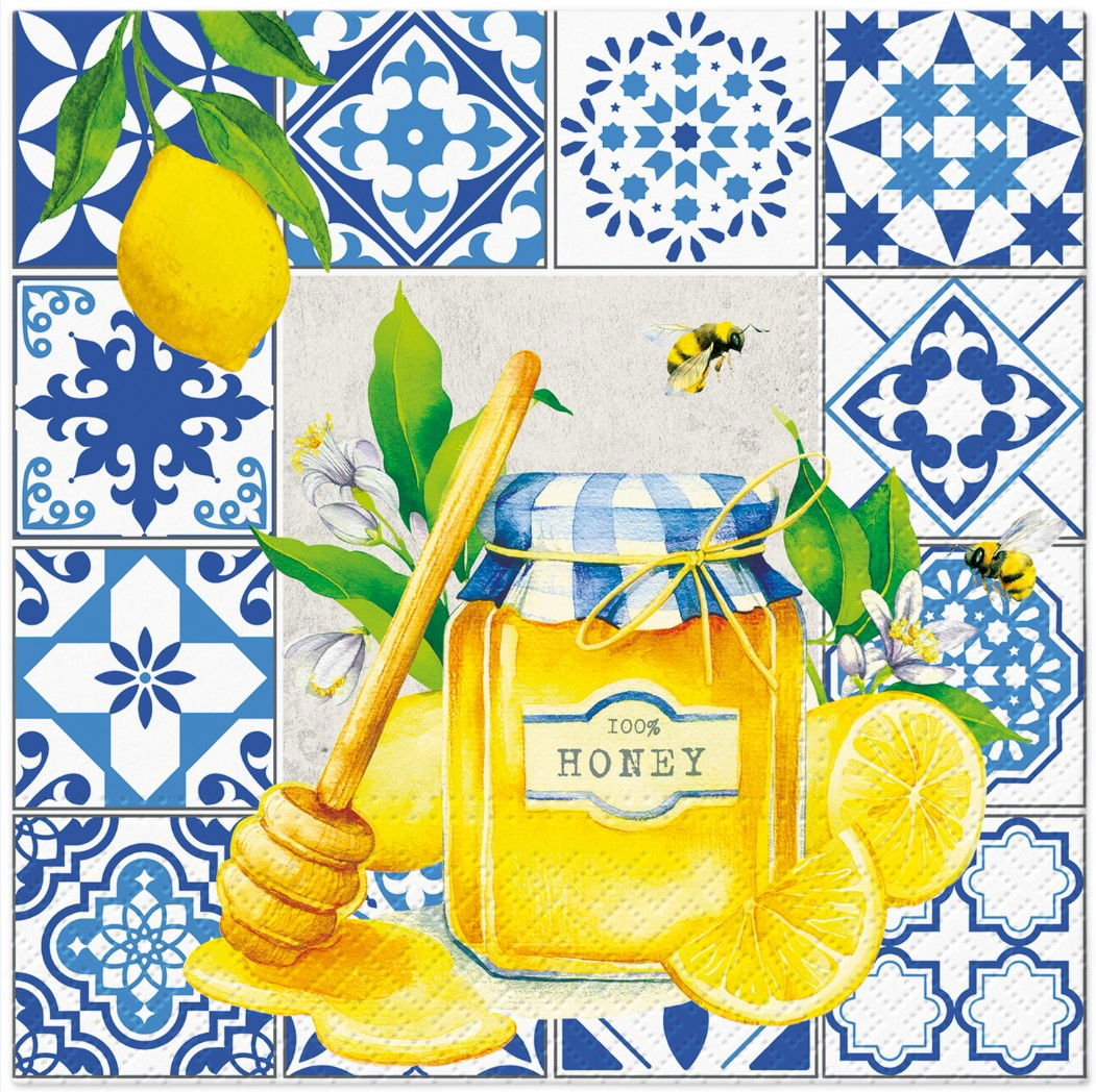 Dekoratívne papierové servítky PAW CITRUS AND HONEY 20 ks