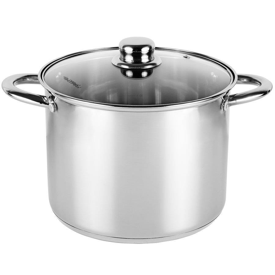 Hrnec z nerezové oceli s poklicí FLORINA 12,5 l