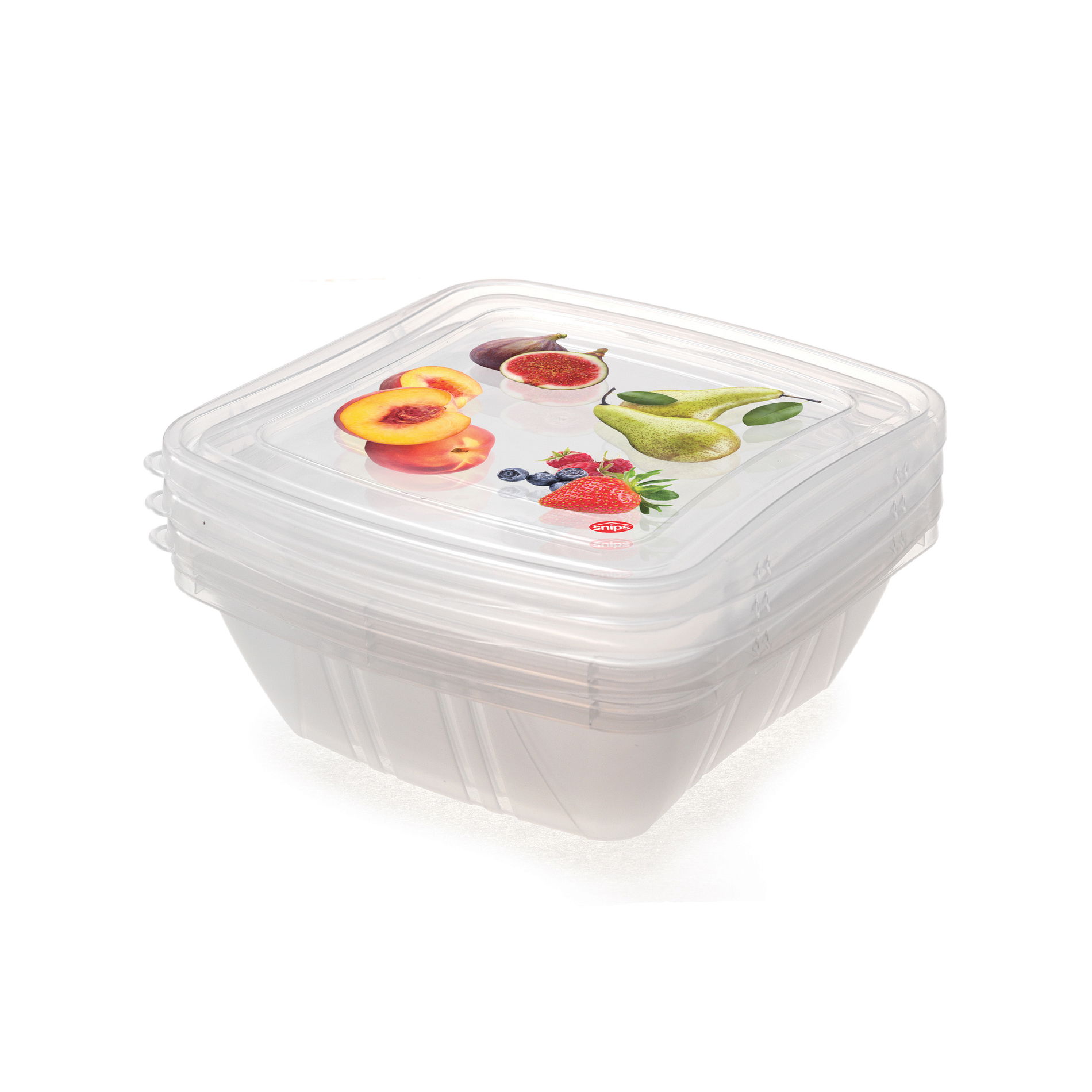 Plastové dózy na potraviny SNIPS EASY LUNCH PEACH 3 ks