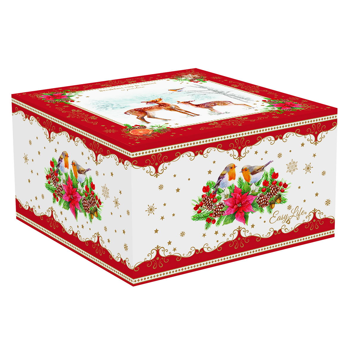 Porcelánový šálka na kávu a čaj s tanierikom CHRISTMAS MELODY 370 ml