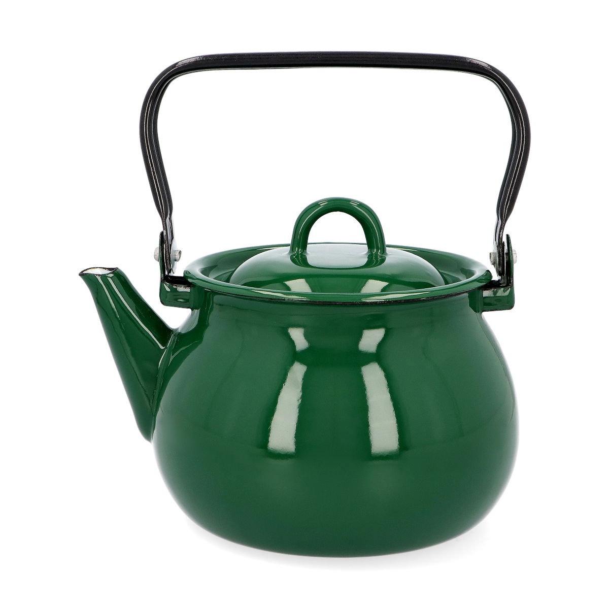 Smaltovaná konvice STEAM DARK GREEN 2 l