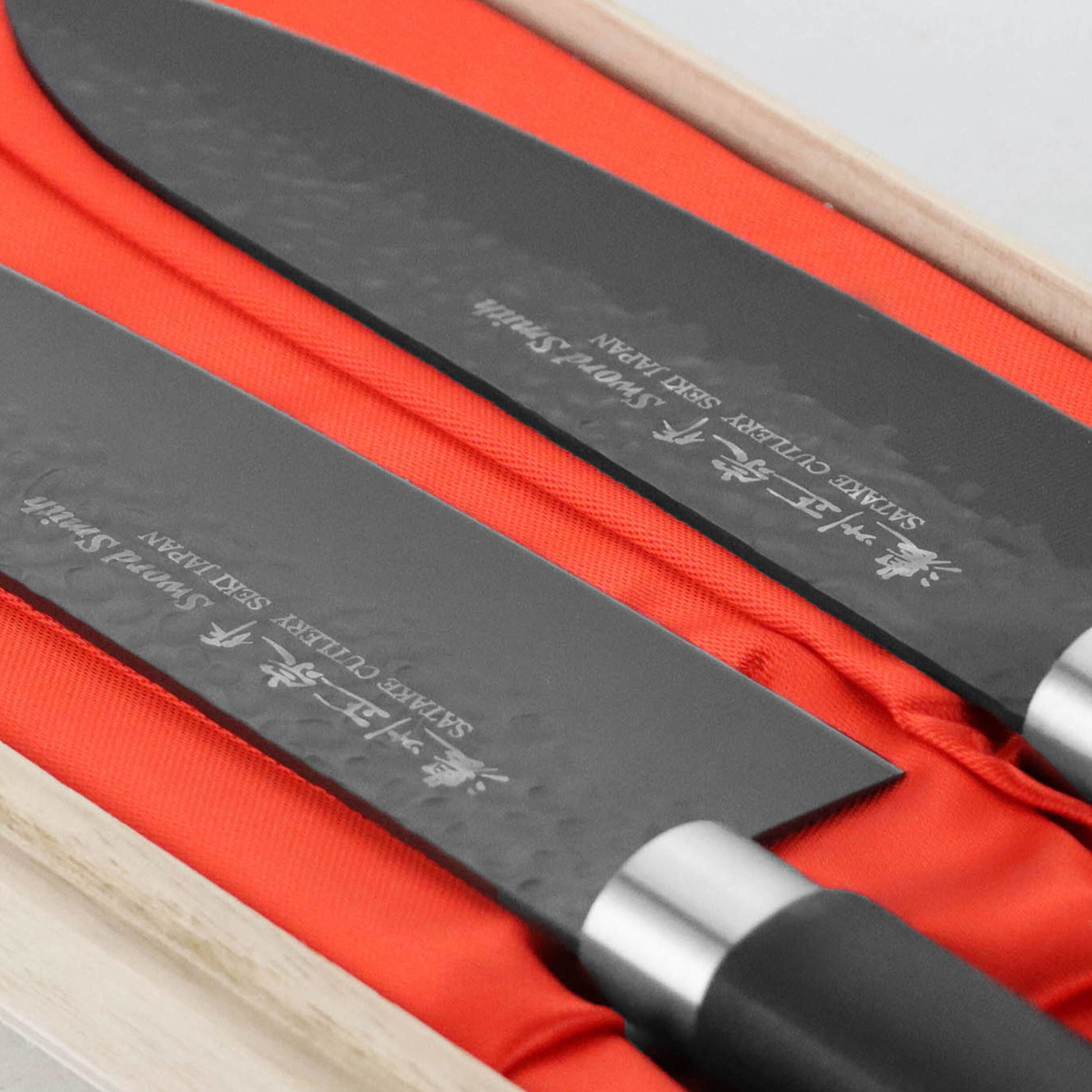 SATAKE Swordsmith Black 2 ks - kuchynské nože z nehrdzavejúcej ocele