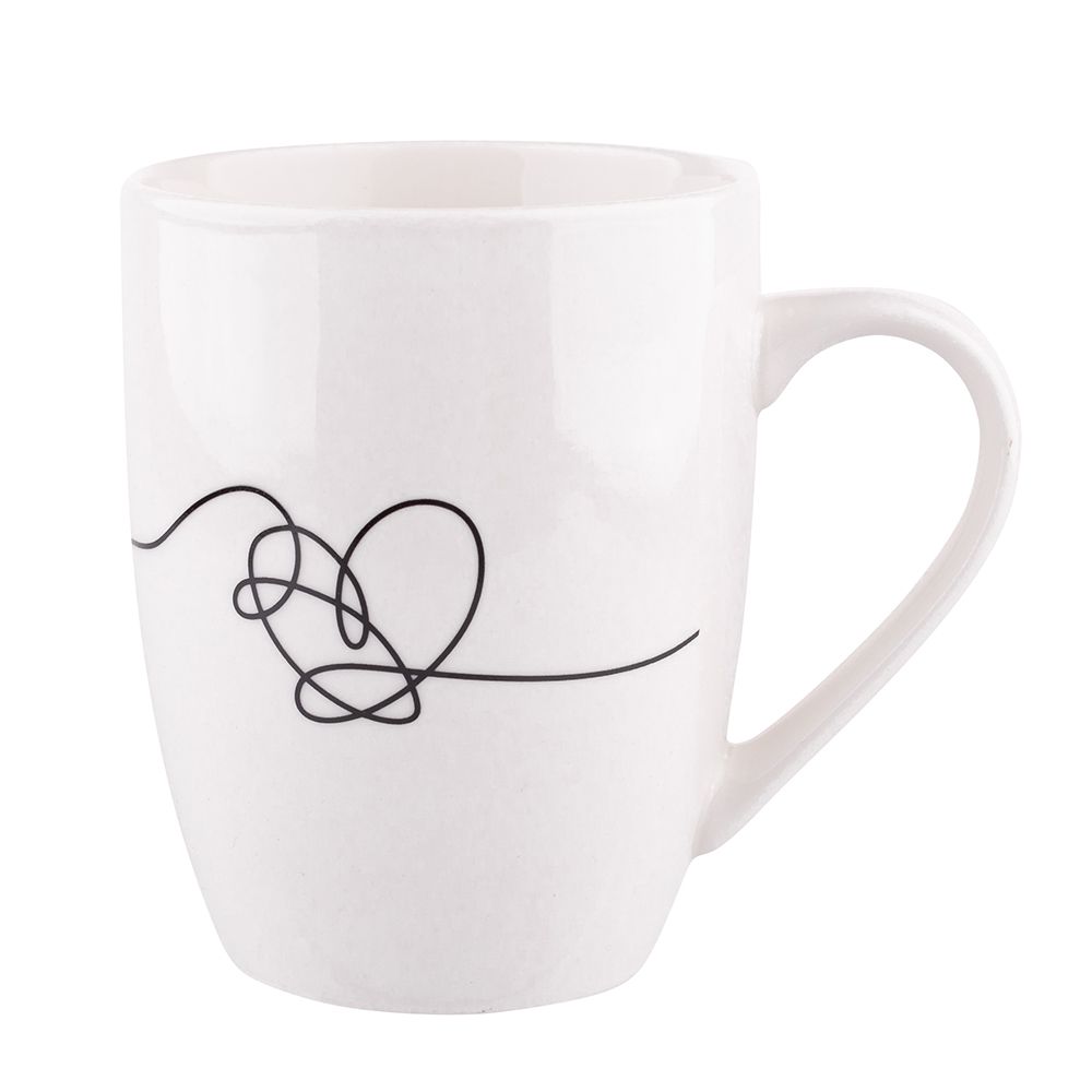 Porcelánový hrnek IN LOVE HEART WHITE 300 ml