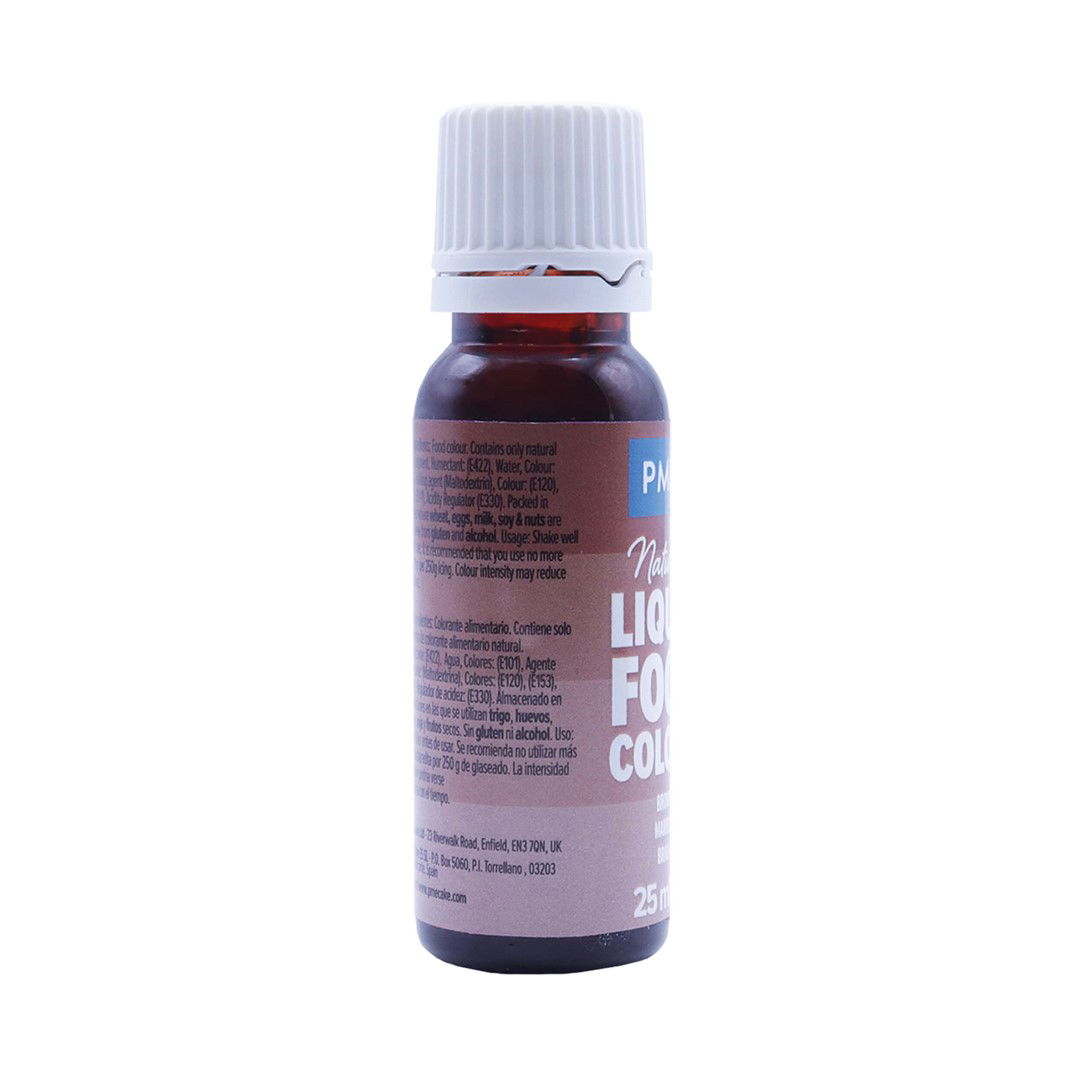 PME Naturalny barwnik spożywczy w płynie 25 ml brązowy