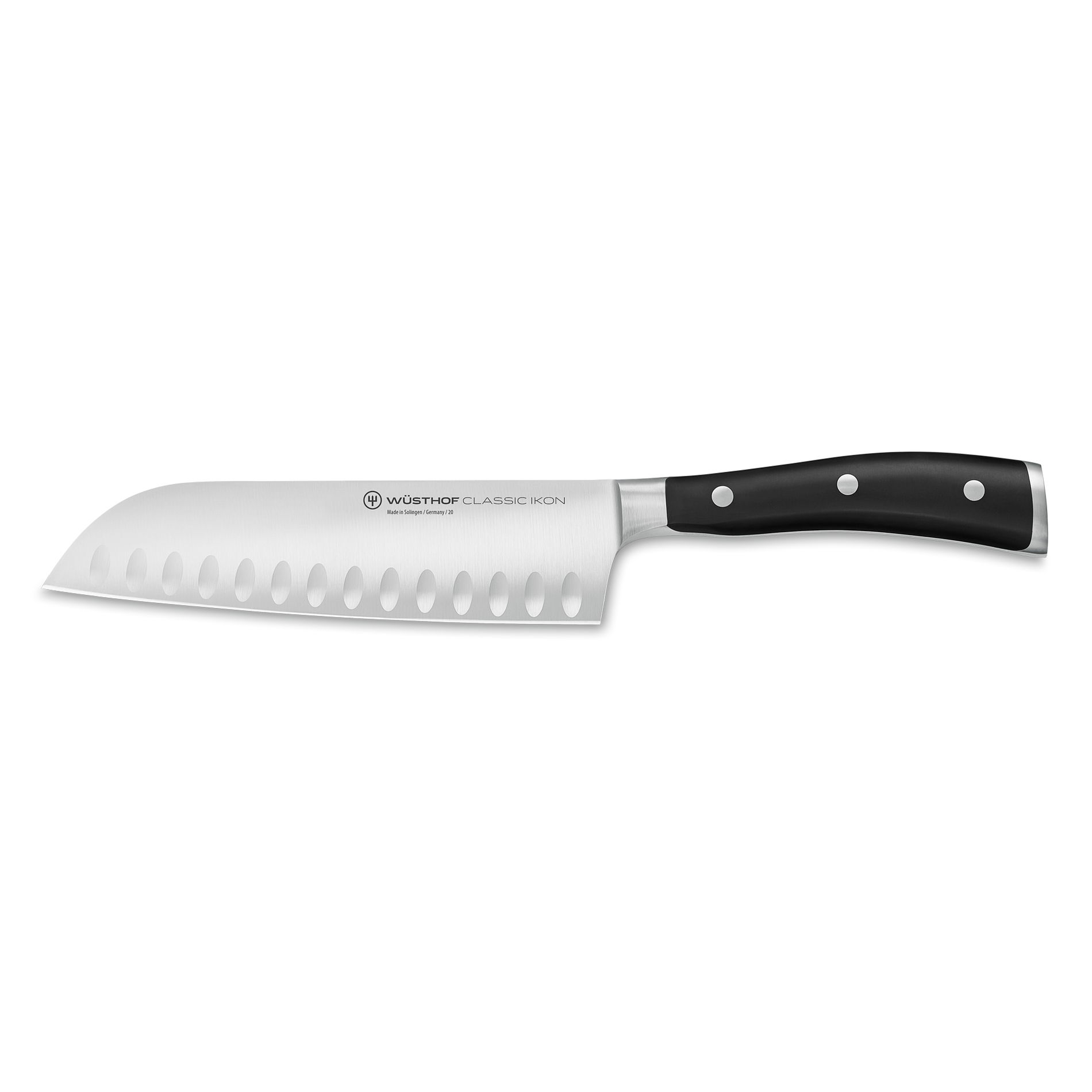 WÜSTHOF Classic Ikon 17 cm - nóż japoński Santoku ze stali nierdzewnej