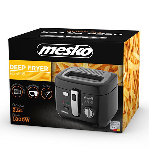 MESKO Oleo 1800 W černá – plastová fritéza
