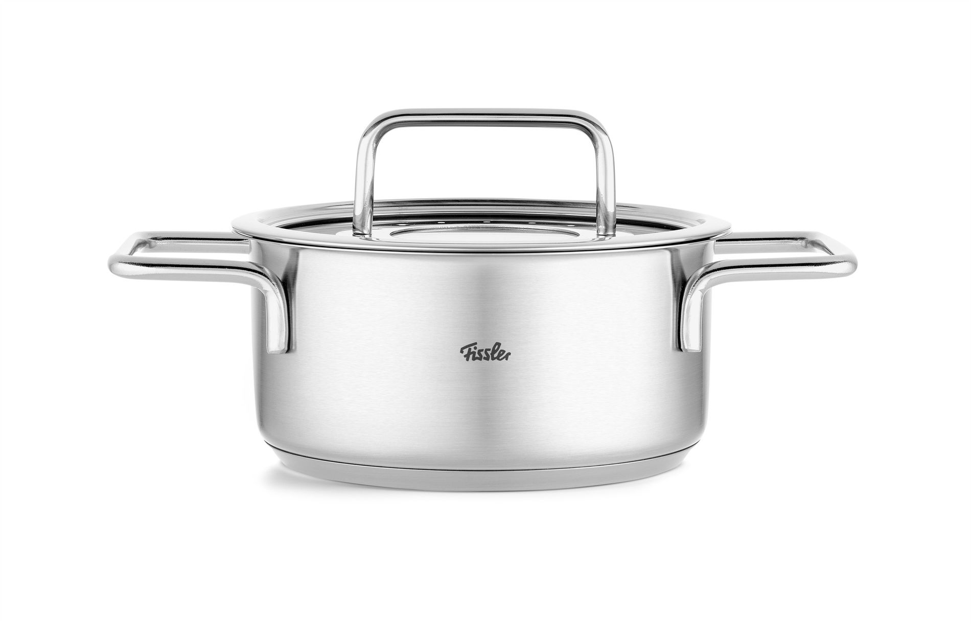 FISSLER Pure Collection 20 cm - nerezový hrnec se skleněným víkem