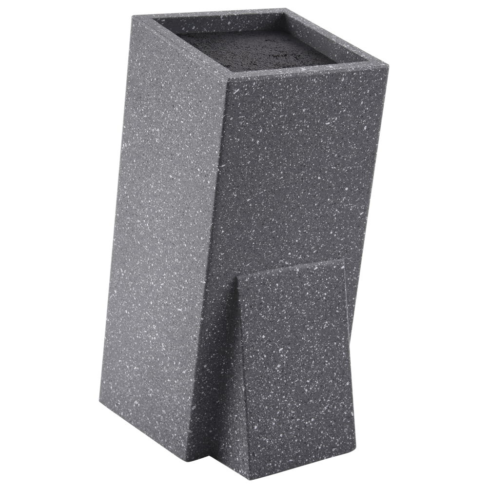 Dřevěný držák na nože MARMOR šedý