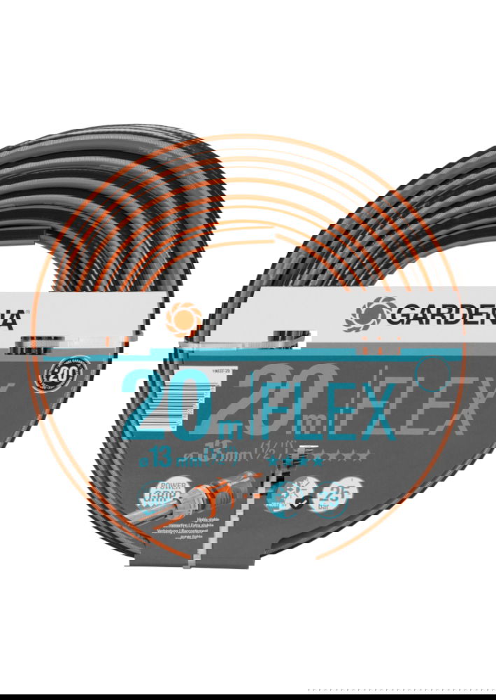 GARDENA Comfort Flex 20 m čierno-oranžový - záhradná hadica