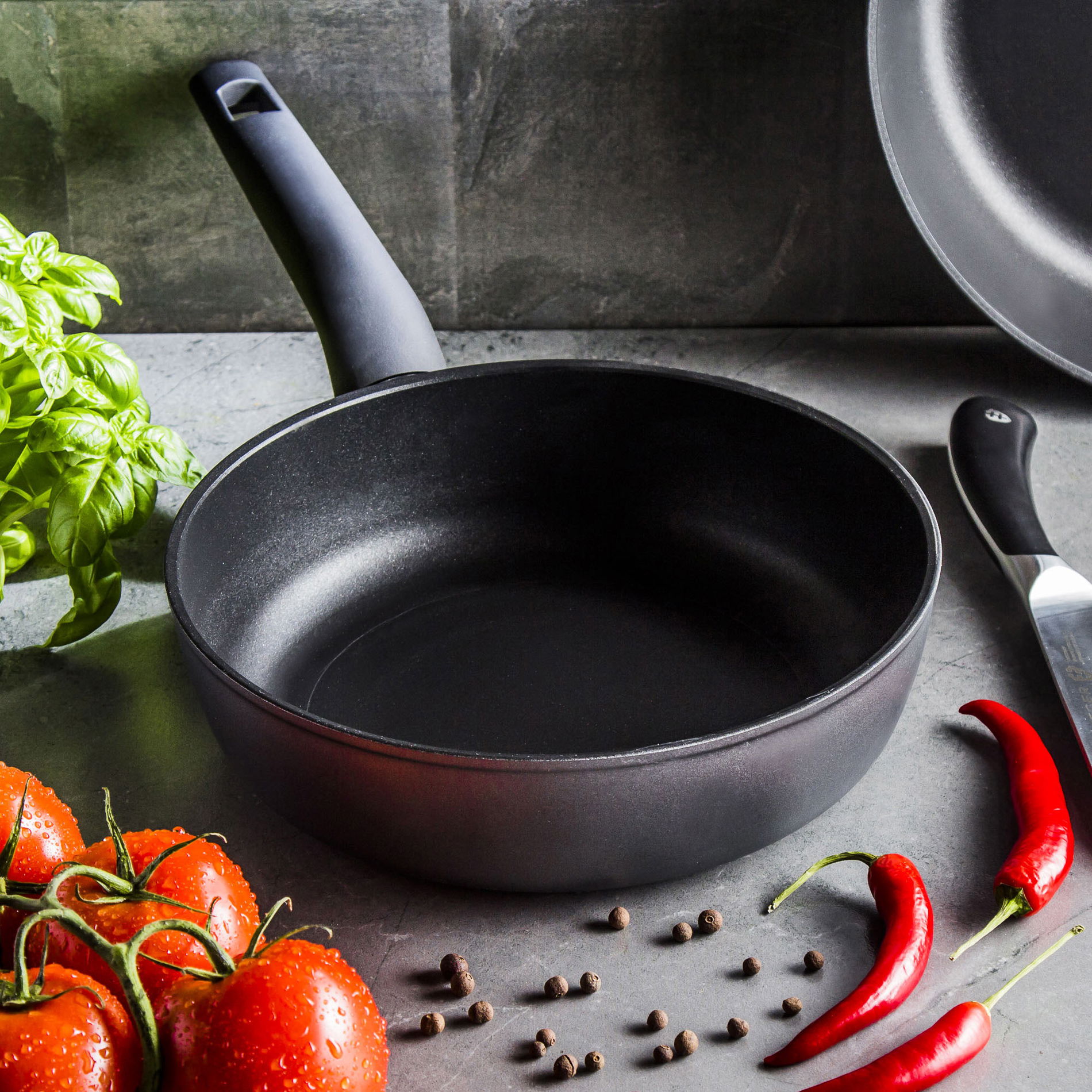 ZWIEGER Titan 24 cm černá - nepřilnavá titanová pánev