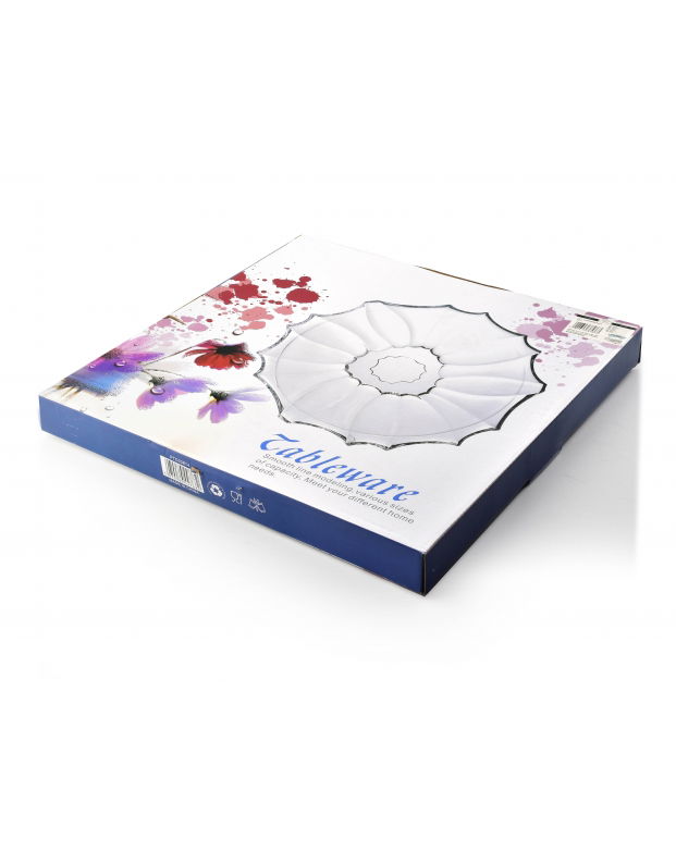Dekoračný sklenený tanier AFFEK DESIGN CAMOMILE 33 cm