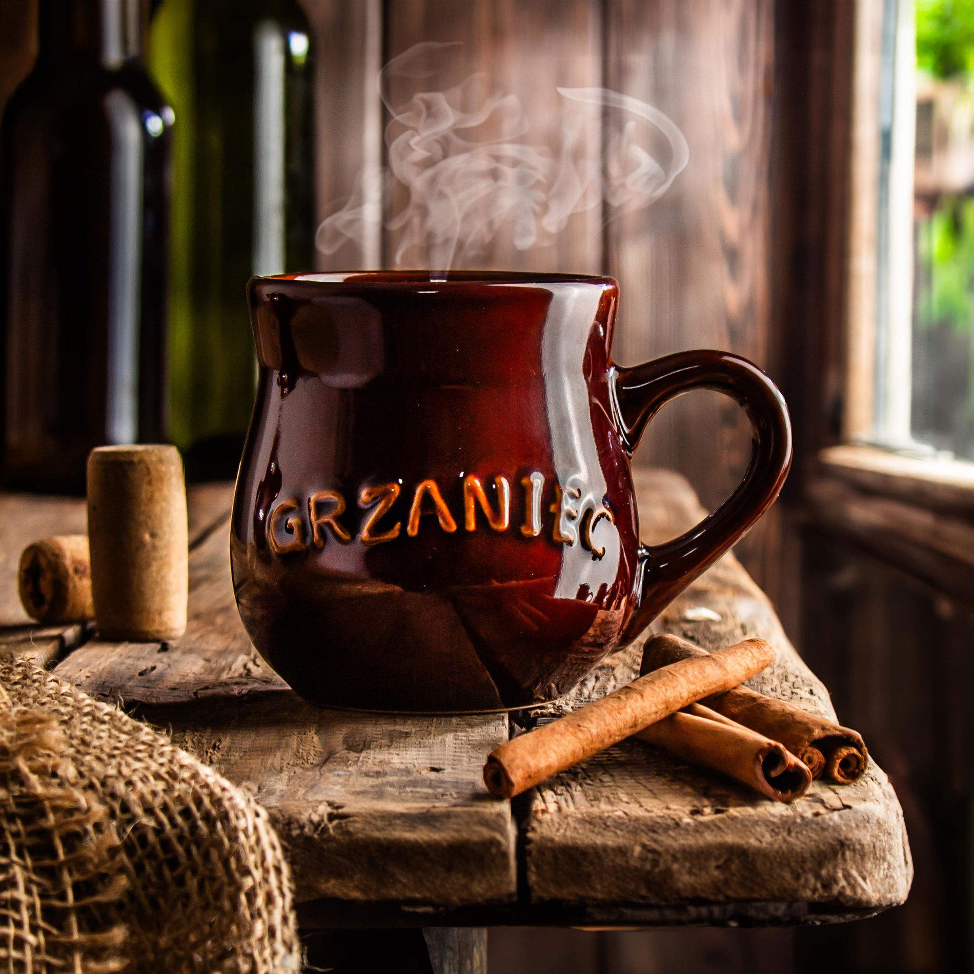 Hrnky na svařené víno s nápisem keramické s ohřívačem 250 ml 12 el.