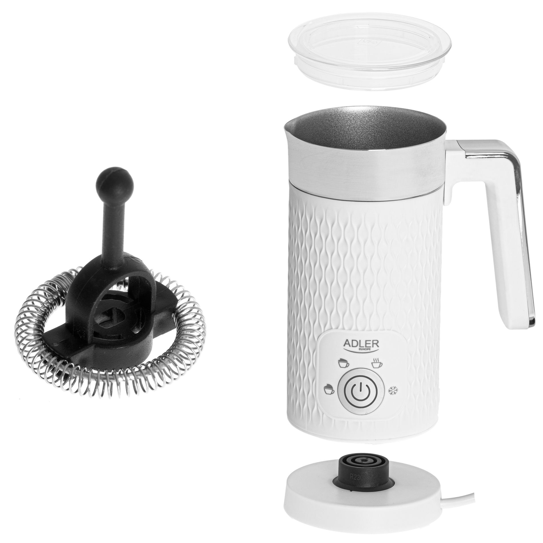 ADLER AD 4494 300 ml - elektrický šľahač na mlieko s ohrievačom