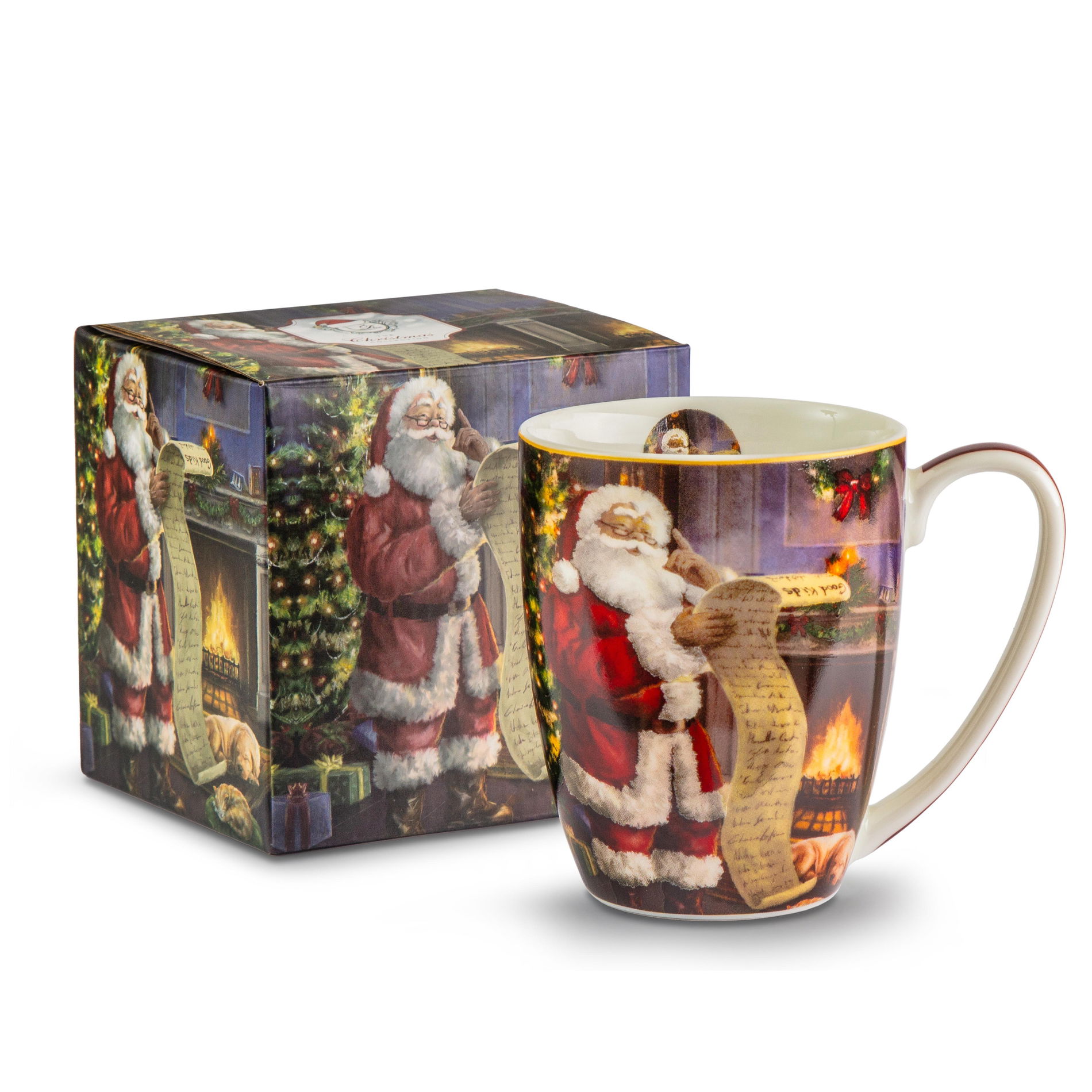 Vianočný porcelánový hrnček DUO SANTA LETTER 350 ml
