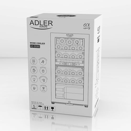 ADLER AD 8080 60 l - chladnička na 24 fliaš vína