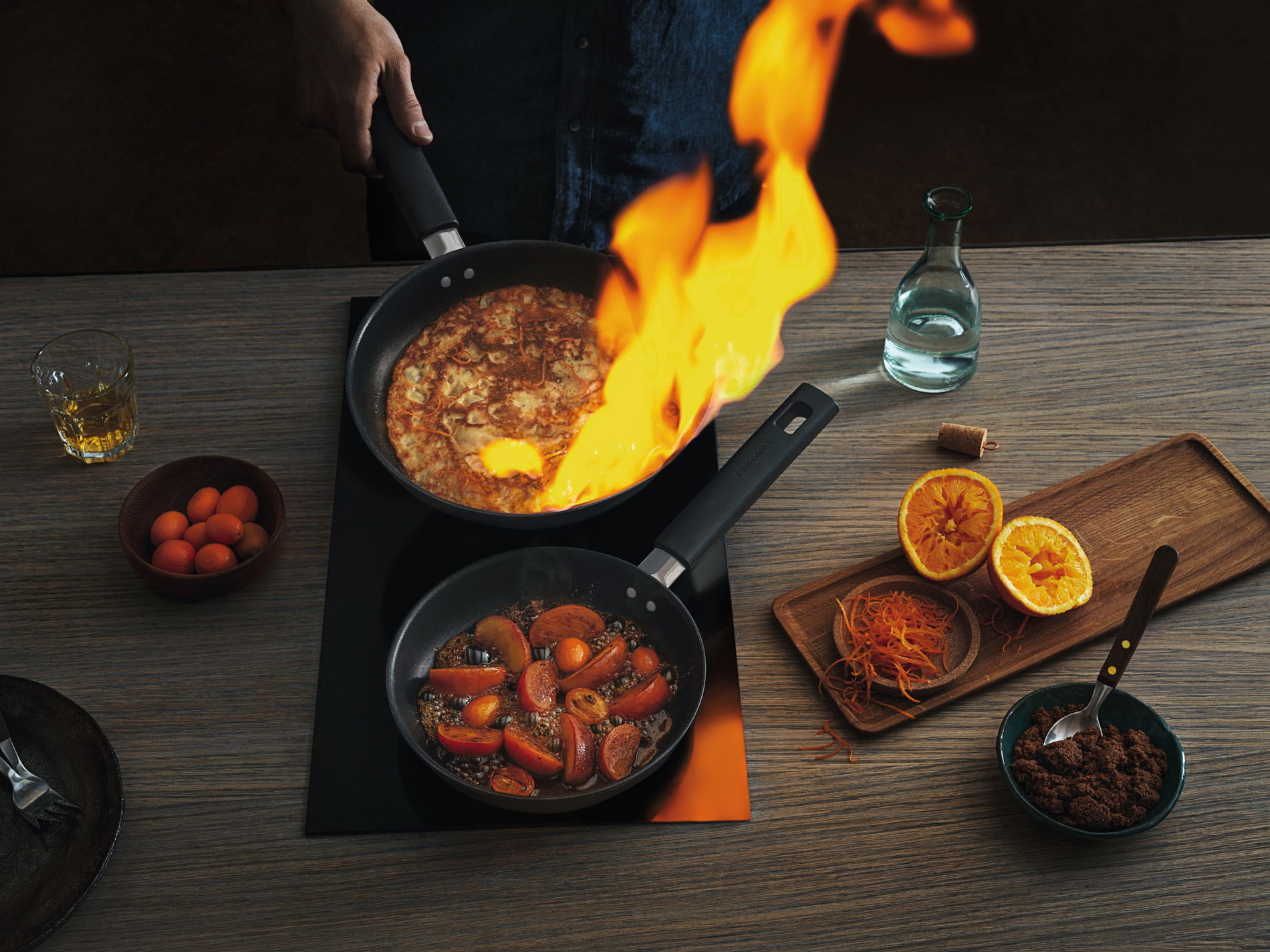FISKARS Hard Face 28 cm czarna - patelnia nieprzywierająca
