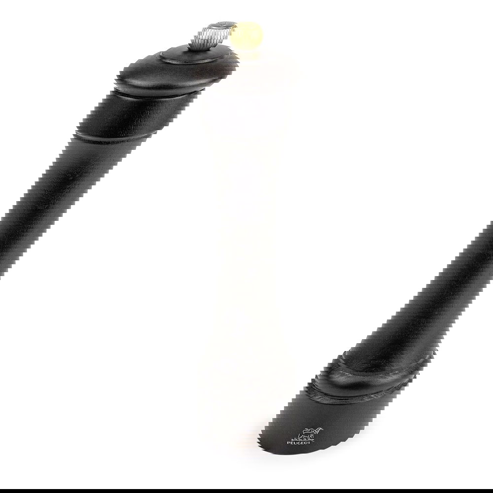 PEUGEOT Hostellerie 22 cm czarny - młynek do pieprzu drewniany ręczny