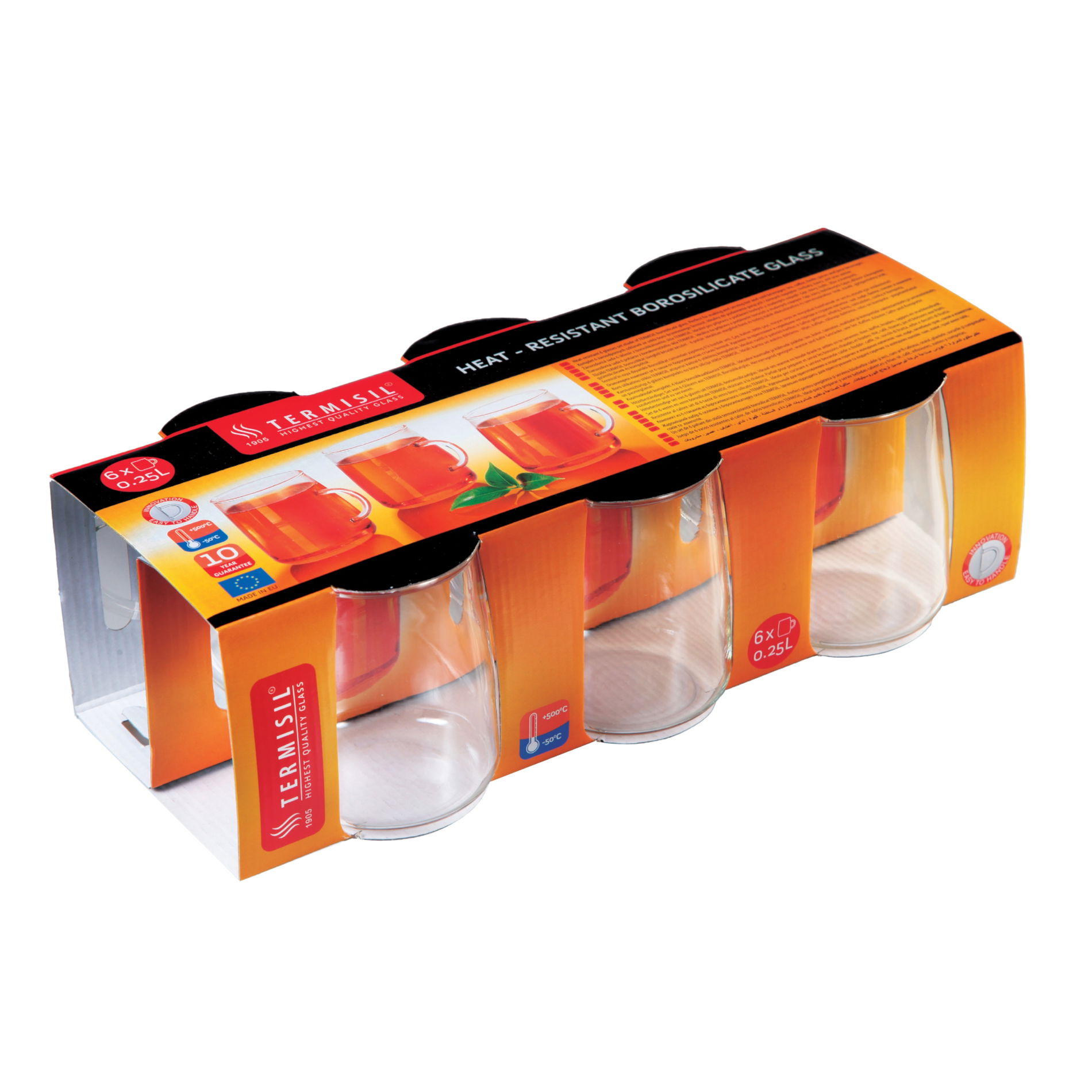 Sada 6 sklenic TERMISIL Barrel 250 ml