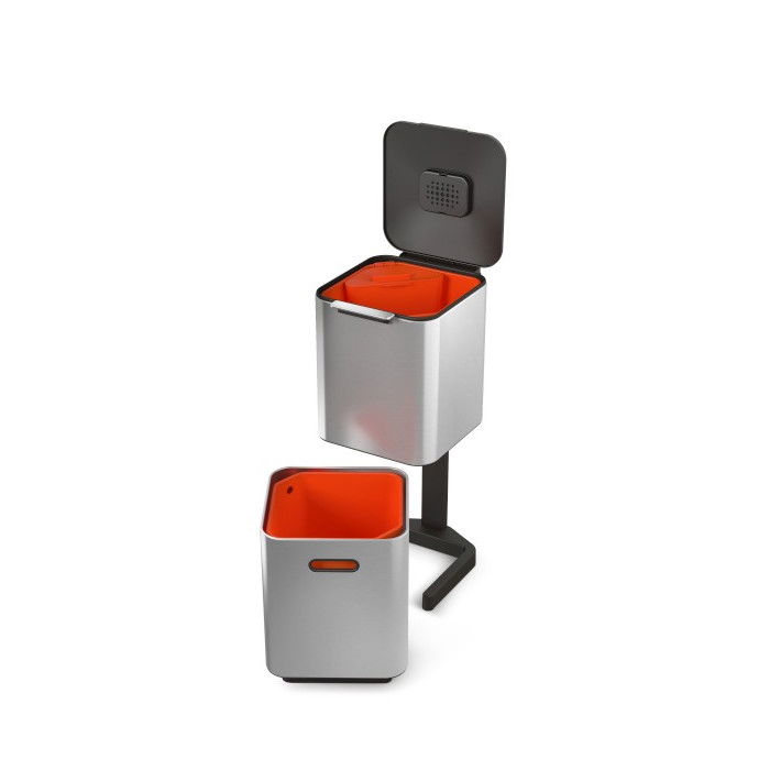 JOSEPH JOSEPH Inteligent Waste Totem Compact stříbrný 40 l (30063) - nerezový koš na třídění odpadu