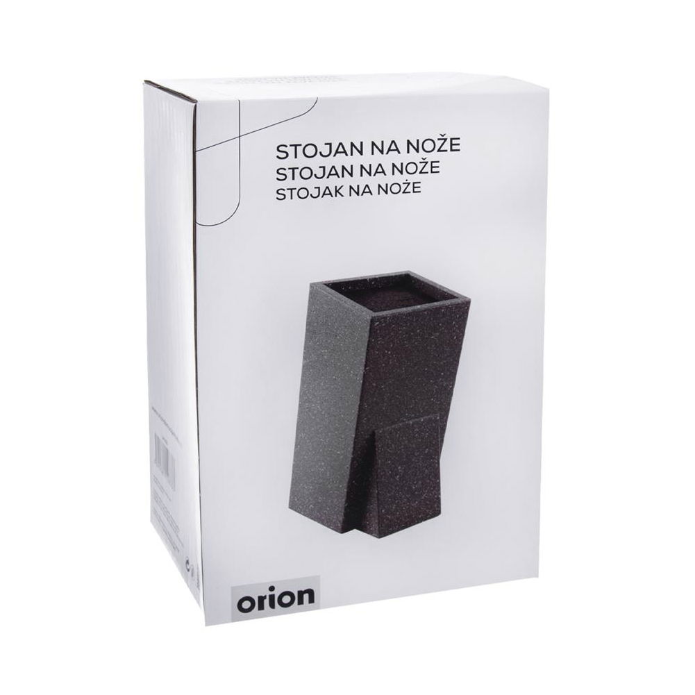 Dřevěný držák na nože MARMOR šedý