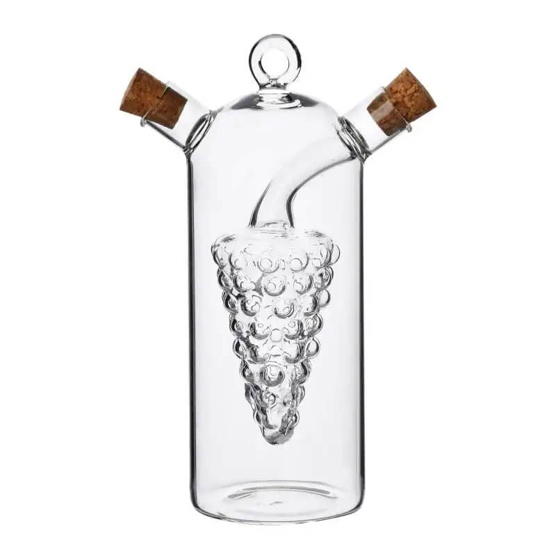 Butelka na oliwę i ocet szklana PETER 300 ml / 30 ml 2w1