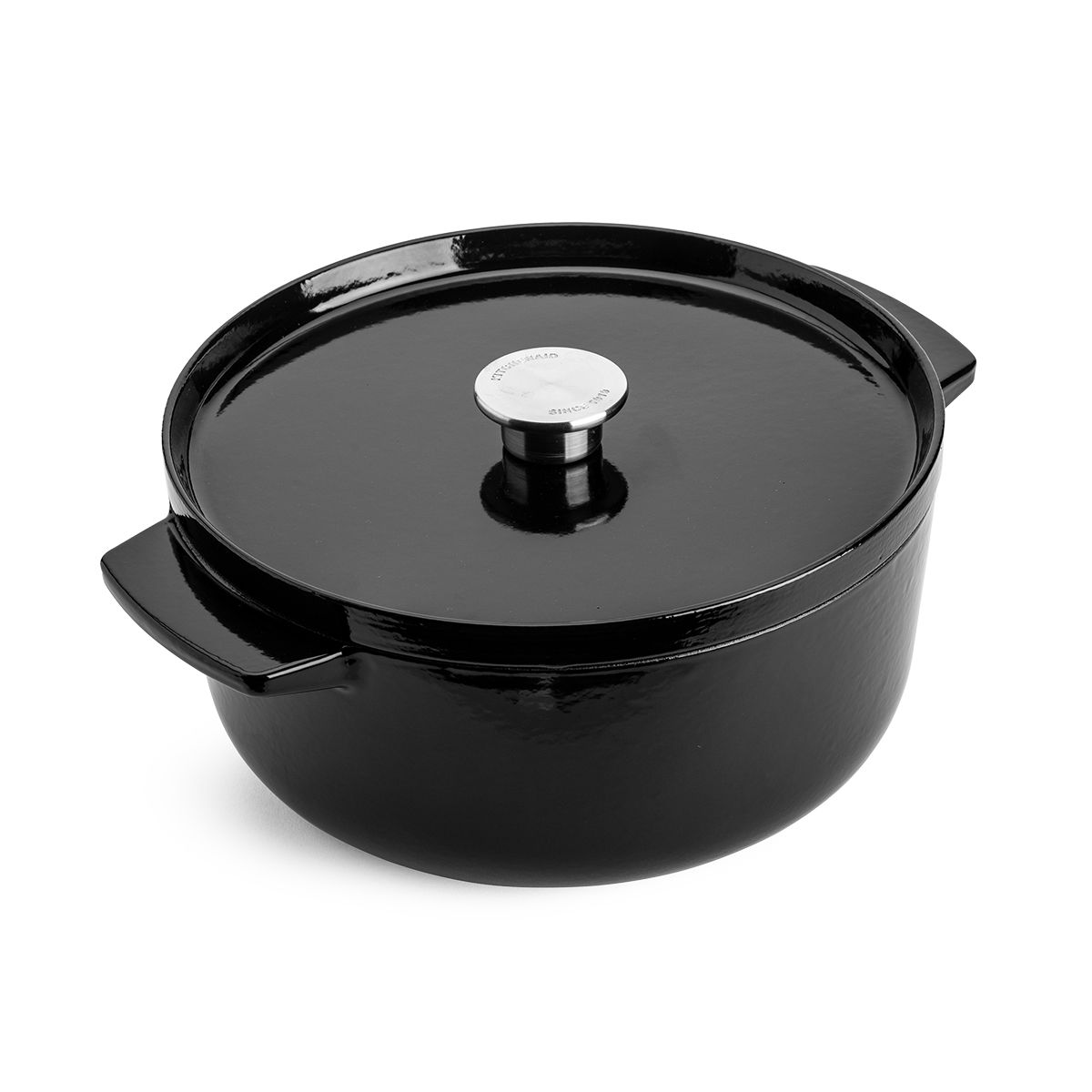 KITCHENAID Onyx Black 5,2 l - garnek żeliwny z pokrywką
