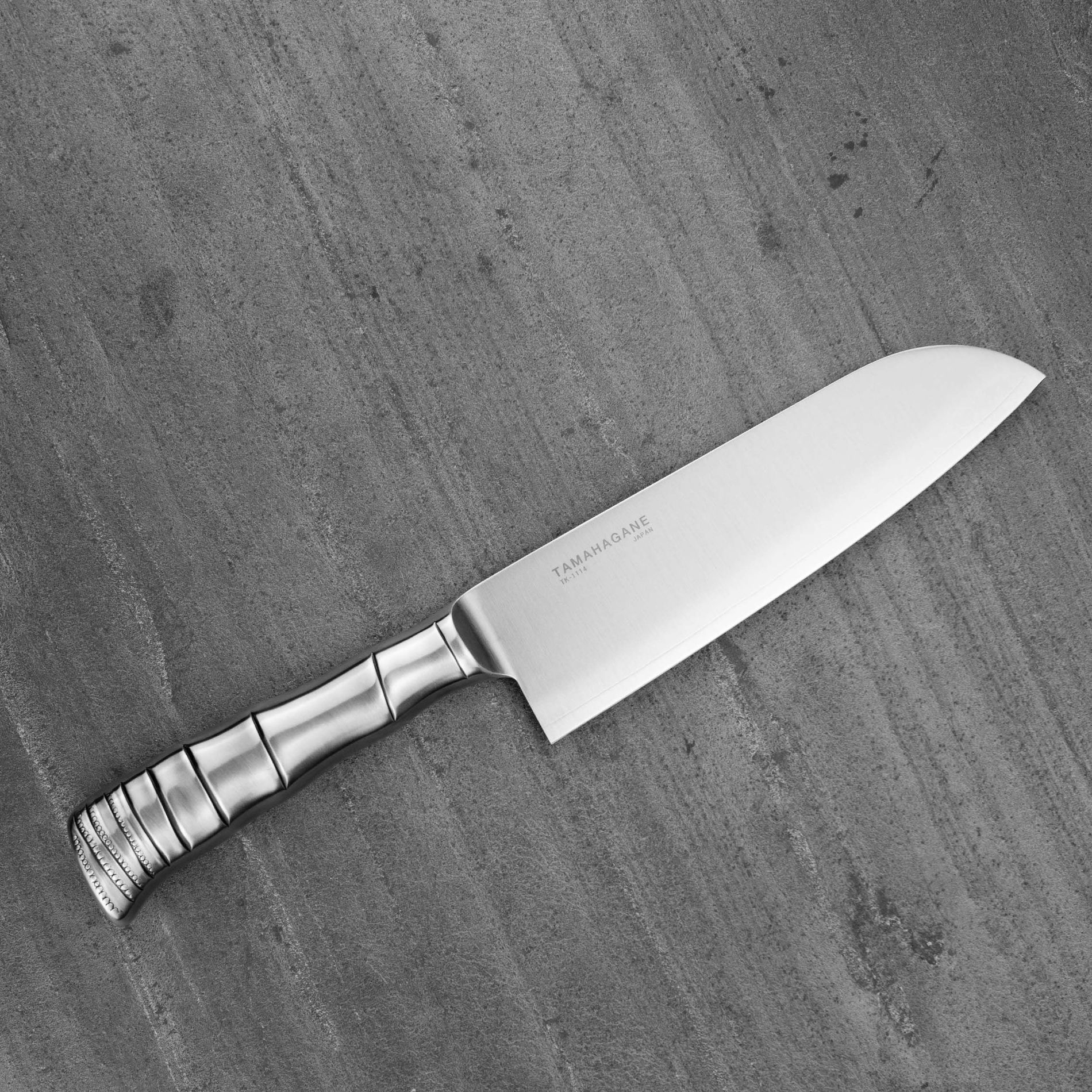 TAMAHAGANE Bamboo 17,5 cm - japonský nôž Santoku z nehrdzavejúcej ocele