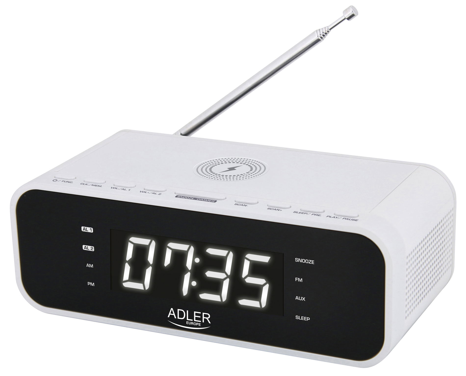 ADLER AD 1192W - prenosné rádio s budíkom