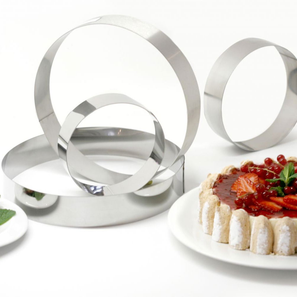 DE BUYER Inox 16 cm - okraj na tortu a koláč z nehrdzavejúcej ocele