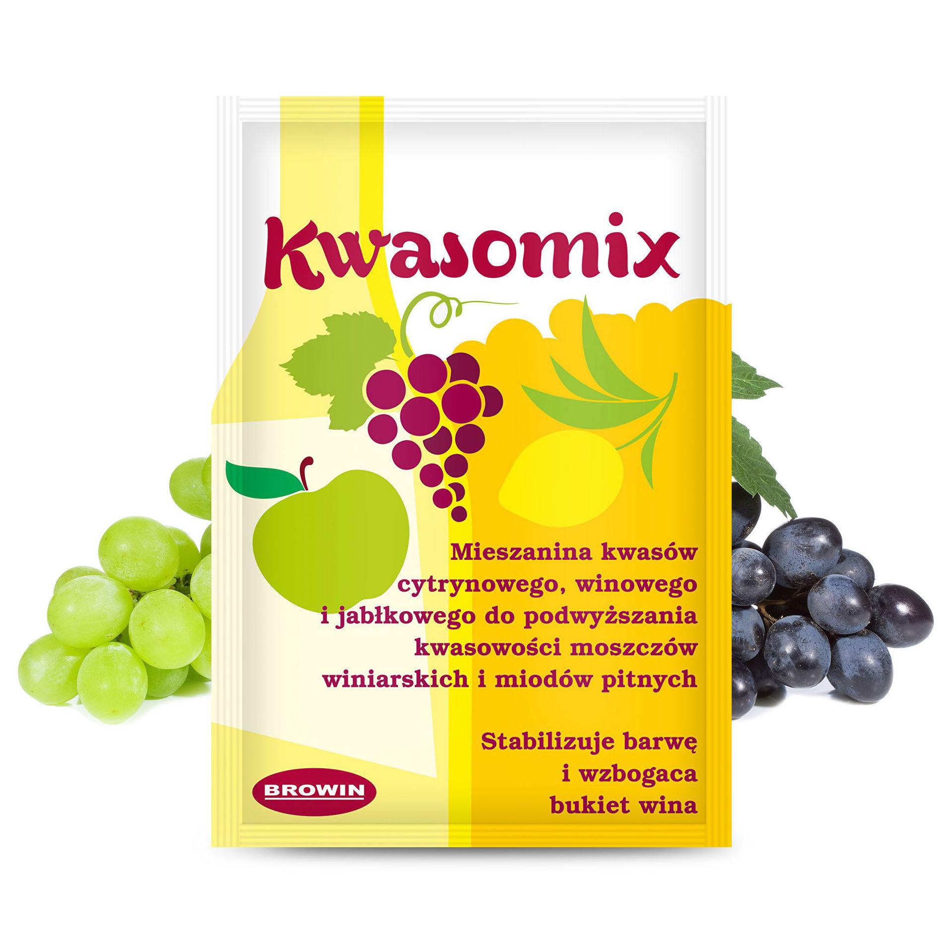 BROWIN Kwasomix 15 g - regulator kwasowości do wina